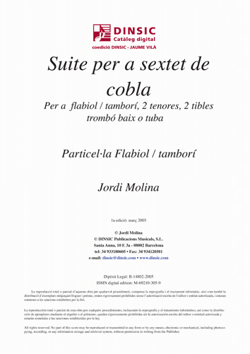 Suite per a sextet de cobla