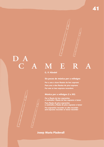 Da Camera 41: music for clocks adapted for recorder